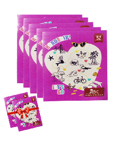 Pack de 5 cahiers Super ABC 52 pages 70 g + 2 cahiers gratuits