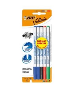 Pack de 5 Marqueurs de Tableau BIC Velleda 1721 - 333697