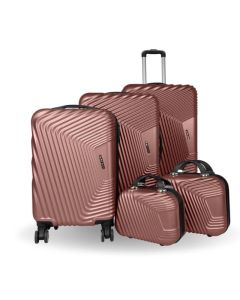 Pack de 5 Valises SAFARI - Rose Gold