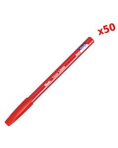 Pack de 50 Stylos à Bille MONTEX Tricon 1.0 mm - Rouge