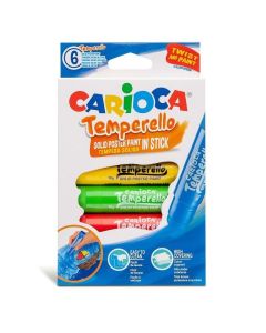 Pack de 6 Couleurs de Peinture CARIOCA Temperello 