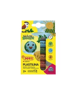 Pack de 6 pâtes à modeler JOVI PLASTILINA de 15 gr NATURE COLOR