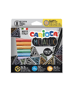 Pack de 8 Feutre Fin CARIOCA Metallic 