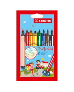 Pack de 8 Feutres STABILO Trio Scribbi