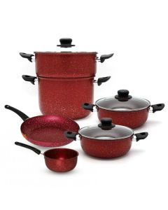 Pack El Gusto By COOK'ART De 9 Pièces - Rouge