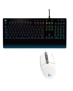 Pack Gamer LOGITECH Filaire Souris G102 et Clavier G213 - Blanc