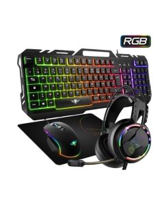 PACK Gaming 4 en 1 SPIRIT OF GAMER PRO-MKH5 RGB - Noir
