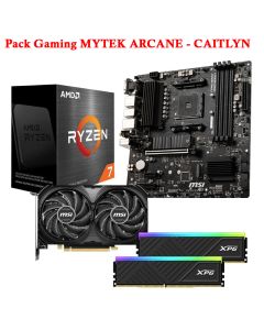 Pack Gaming MYTEK: AMD Ryzen 7, B550M PRO-VDH WIFI, RTX 4060Ti & 16Go RGB