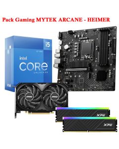 Pack Gaming MYTEK: I5-12600KF, PRO B760M-P, RTX 4060Ti & 16Go RGB