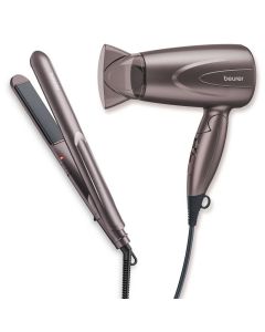 Pack Sèche Cheveux & Lisseur BEURER HS15 - Gris