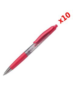 Pack de 10 Stylos à Bille SCHNIEDER Gelion 1 - Rouge