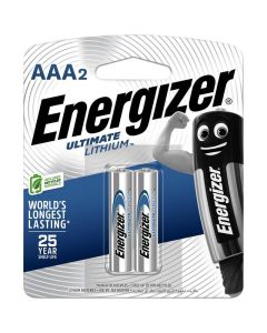  Pack De 2 Piles ENERGIZER LITHIUM AAA L92
