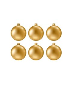 Pack de 6 Boules de Décoration Pour Sapin KM803-D