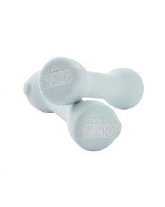 Paire d'haltères Fitness Domyos 2 x 2 kg - Acier & Revêtement PVC Bleu