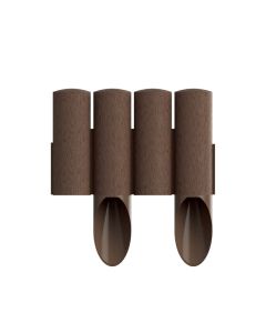 Palissade de Jardin CELLFAST 0.24x2.1M Marron Texture Bois Résistant au Gel
