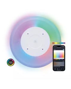 Panneau LED intelligent KSIX Duo, RGB+CCT, diamètre 42 cm, 2 450 lm, 24 W - BXPLAFLED01