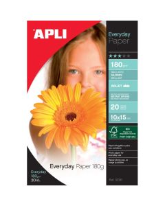 Papier Photo Brillant APLI A4 180G