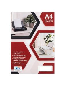 Paquet 100 Feuilles Bristol RIBAT Blanc A4 170G
