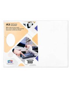 Paquet 100 Feuilles RIBAT Couché Brillant A3 90G