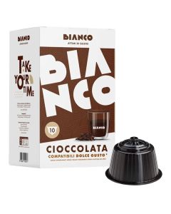 Paquet De 10 Capsules BIANCO CIOCCOLATA Compatible DOLCE GUSTO 