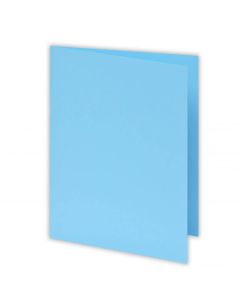 Paquet de 100 Chemises RIBAT Bristol 160 G 24 x 32 Cm - Bleu Pastel