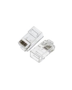 Paquet de 100 Connecteurs RJ45 Cat6 - Transparent