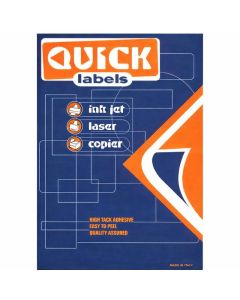 Paquet de 100 étiquettes QUICK LABELS A4/12 097 x 42.4 mm