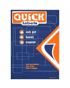 Paquet de 100 étiquettes QUICK LABELS A4/8 105 x 074 mm