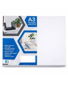 Paquet de 100 Feuilles RIBAT Bristol Blanc A3 300G