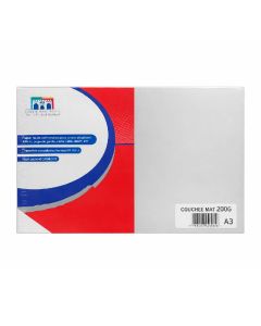  Paquet de 100 Feuilles RIBAT Couché Mat A3 200G
