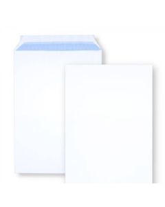 Paquet De 250 Pochettes Blanche LA COURONNE 229X324 Bande Adhésive 90 gr