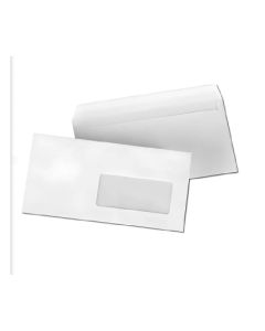 Paquet de 500 Enveloppes PIGNA Fenêtre 110 x 220 mm Strip Blanc