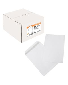 Paquet De 500 Pochettes Blanche LA COURONNE 162X229 Bande Adhésive 90 gr - (500651) 