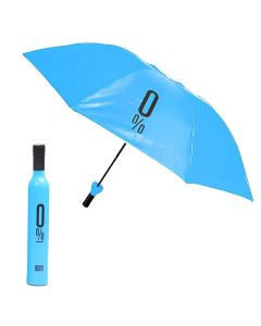 Parapluie UMBRELLA En Forme De Bouteille à 0 % Avec étui En Plastique - Bleu Ciel