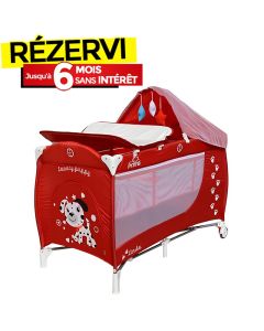 Parc Lit PRIMA Lindo PARC003-RG - Rouge