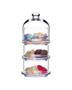 Villa Pâtisserie A 3 Niveaux PASABAHCE Avec Couvercle (9986)