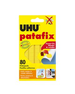 Patafix 80 pastilles adhésives UHU - Jaunes (44390)