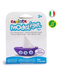 Pâte à modeler CARIOCA MODELIGHT TRANSPORT BOAT - Assortis
