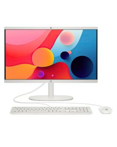 PC de Bureau ALL IN ONE HP 22-dg0008nk Intel N100 8G 256Go SSD - Blanc