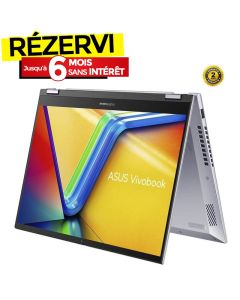 PC Portable ASUS Vivobook S14 Flip i7 13è Gén 40Go 512Go SSD - Silver