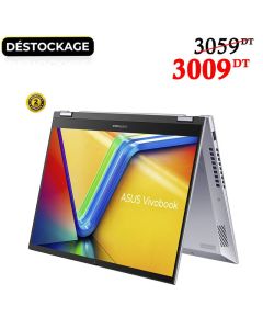 PC Portable ASUS Vivobook S14 Flip i7 13è Gén 8G 512Go SSD - Silver