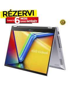 PC Portable ASUS Vivobook S14 Flip i9 13è Gén 24Go 512Go SSD - Silver