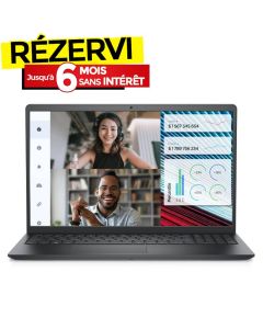 Pc Portable DELL Vostro 3520 i5 12è Gén 8Go 512G SSD - Noir
