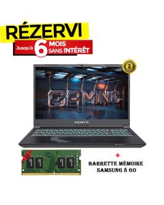 PC Portable Gamer GIGABYTE G5MF5 i7 13è Gén 24G RTX4050