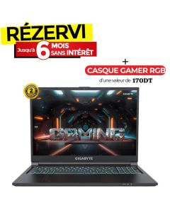 PC Portable Gamer GIGABYTE G6 MF i7 13è Gén 16G RTX 4050
