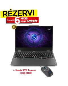 PC Portable Gamer LENOVO LOQ 15IAX9 i5 12ème Gén 24Go RTX 3050