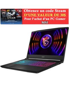 PC Portable Gamer MSI Katana 15 B12U i5 12è Gén 32Go RTX 3050
