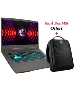 PC Portable Gamer MSI Thin 15 B13UCX i5 13è Gén 16Go RTX 2050