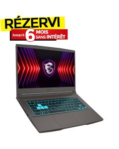 PC Portable Gamer MSI Thin 15 B13VE i7 13è Gén 16G RTX 4050 