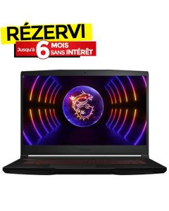 PC Portable Gamer MSI Thin GF63 12UCX i5 12è Gén 12Go RTX 2050 